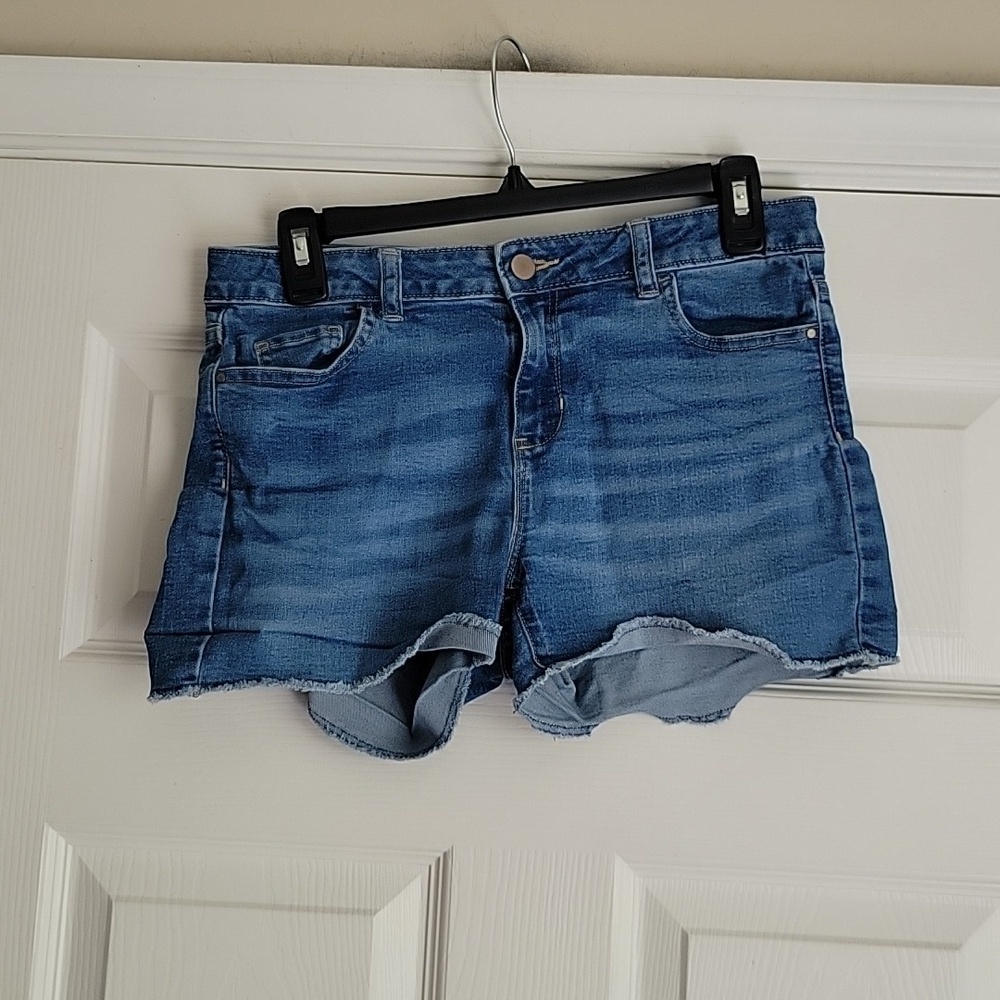 Wonder Nation Girl's Adjustable Waist Denim Shorts